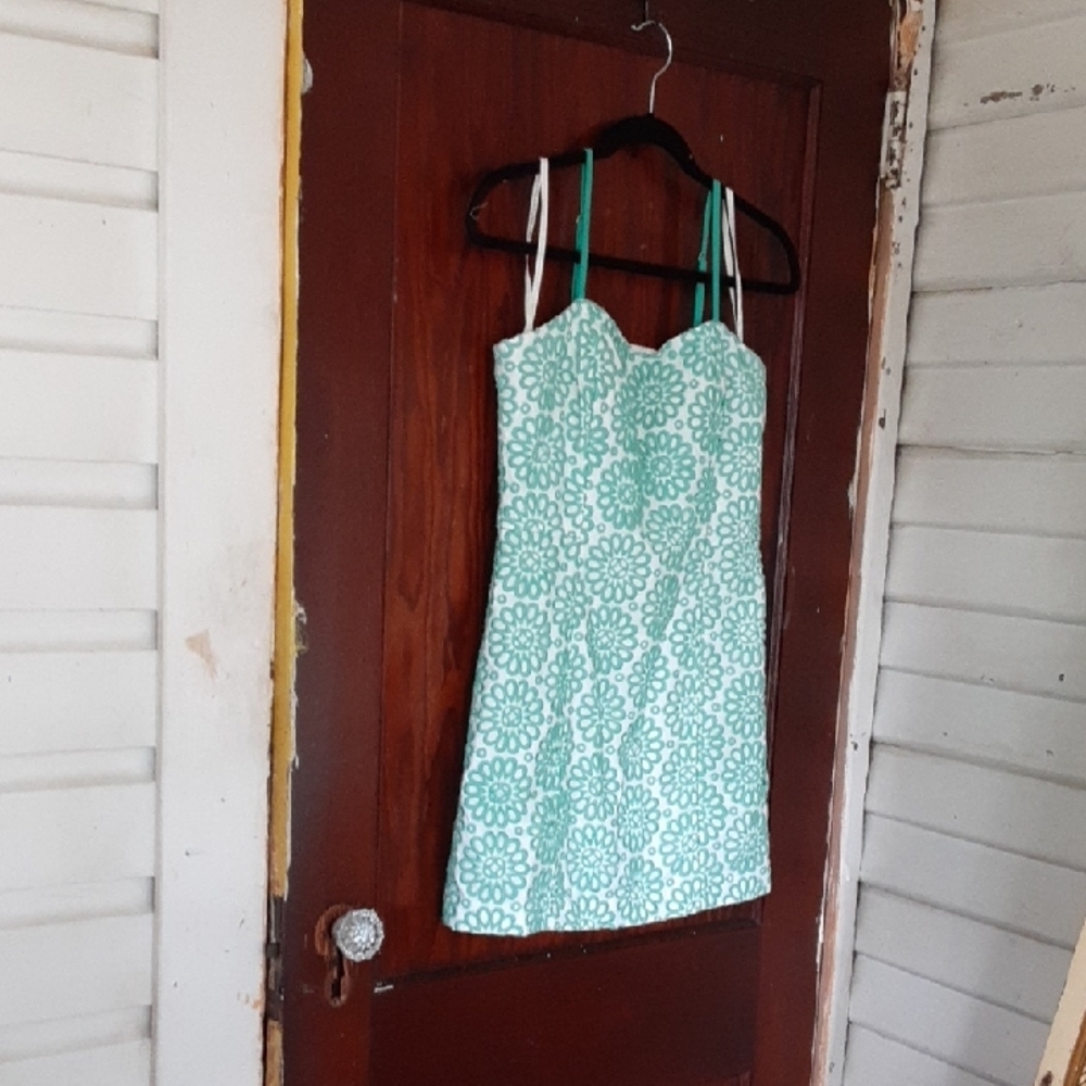 Lilly Pulitzer Blue And White Tennis Dress Sz 4
